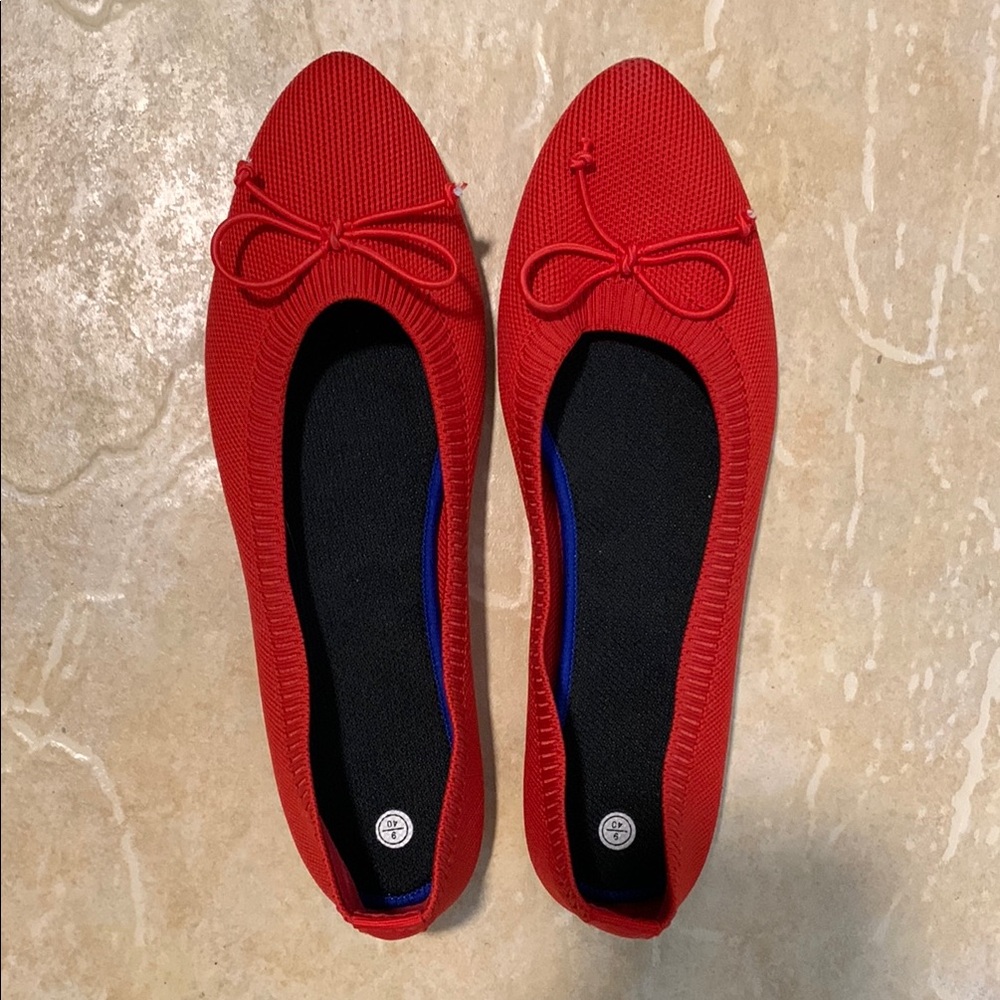 Red Women's Ballet Flats